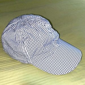 Catya Cotton SnapBack baseball hat blue white print nautical made in italy beach